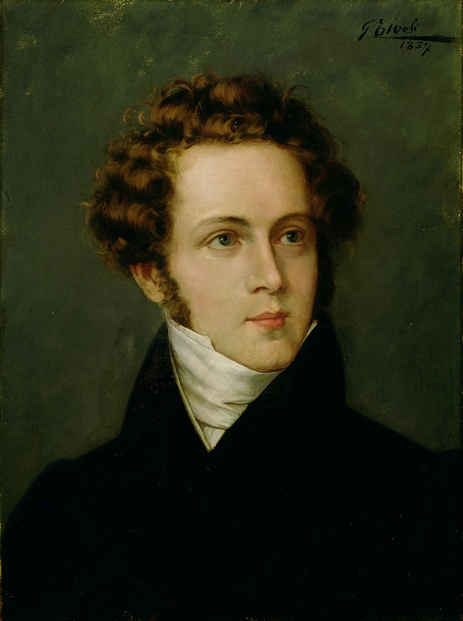 Vincenzo Bellinin (1801-1835) muotokuva 1887 tekijältä Italian School