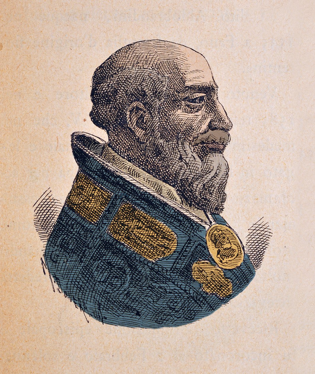 Muotokuva paavi Gregoire XIV:stä (Gregorio, Gregorius tai Gregory) (1590-1591), 1898 (kaiverrus myöhemmällä värityksellä) tekijältä Italian School