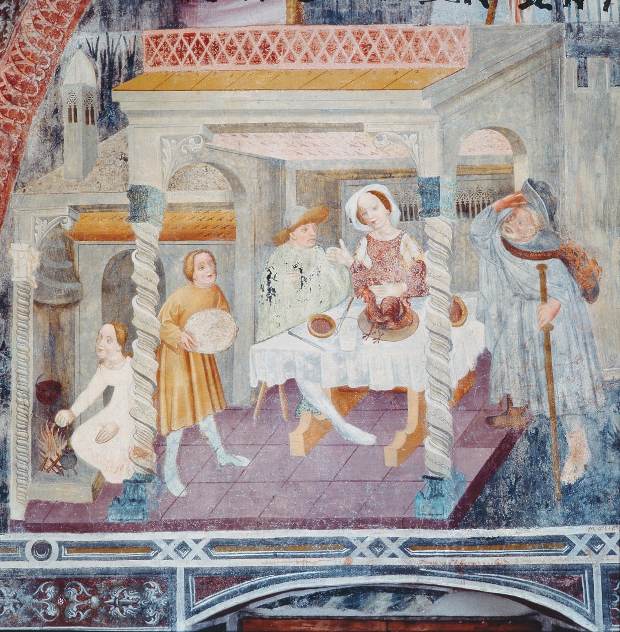 St. James astumassa taloon aterian aikana, St. Jamesin tarinasta tekijältä Italian School