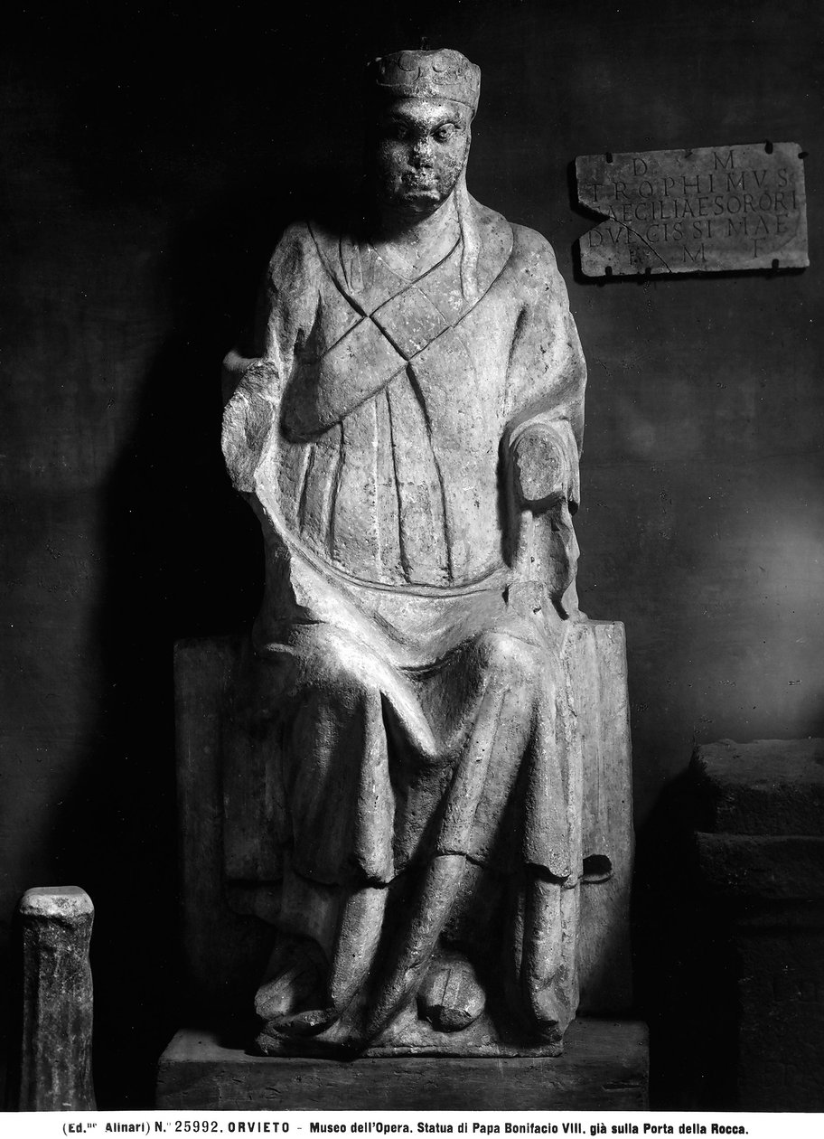 Paavi Bonifatius VIII:n (n. 1235-1303) patsas tekijältä Italian School