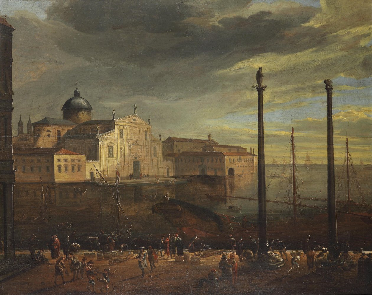 San Giorgio Maggiore Venetsia tekijältä Italian School