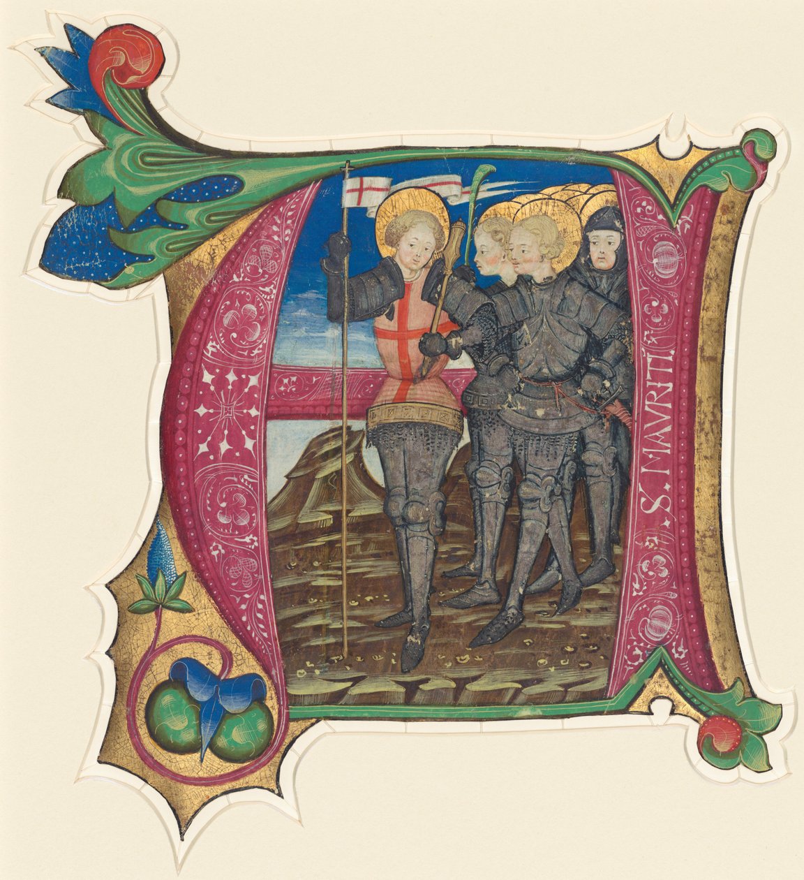 Pyhä Maurikius ja Theban-legioona tekijältä Italian 15th Century