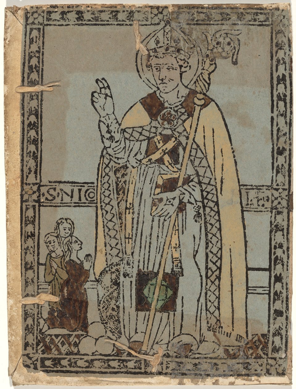 Pyhä Nikolaus Myralainen tekijältä Italian 15th Century