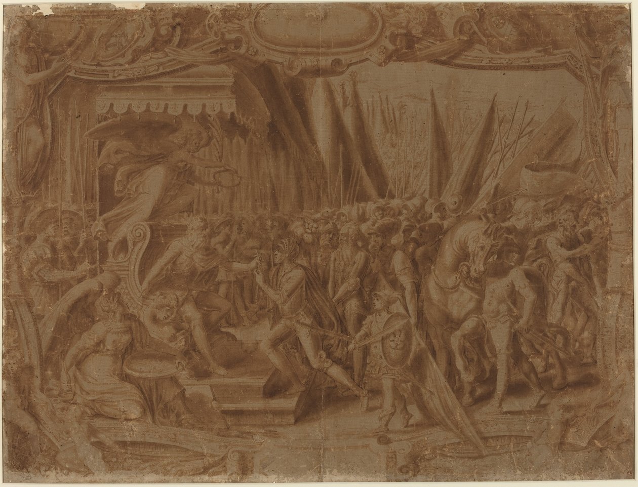 Historiallinen kohtaus tekijältä Italian 16th Century