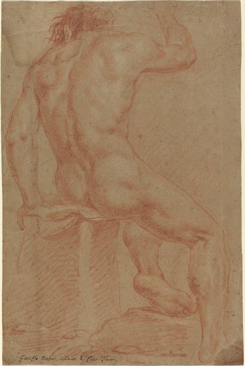 Alaston miesfiguuri [recto] tekijältä Italian 17th Century