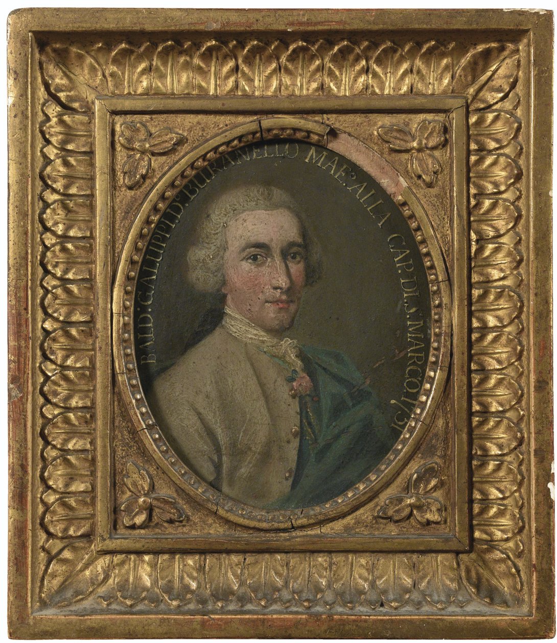 Muotokuva säveltäjä Baldassare Galuppista 1706-1785, 1751 tekijältä Italian Master