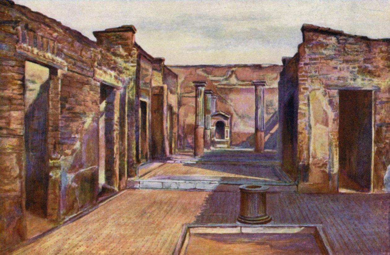 Traagisen runoilijan talo, Pompeji, Italia (värillinen kuva) tekijältä Italian Photographer