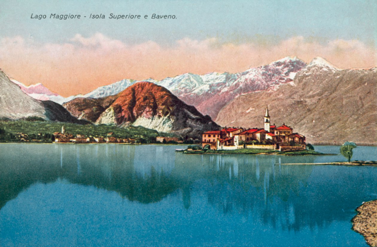 Maggiore-järvi, Isola Superiore ja Baveno (värikuva) (värikuva) tekijältä Italian Photographer