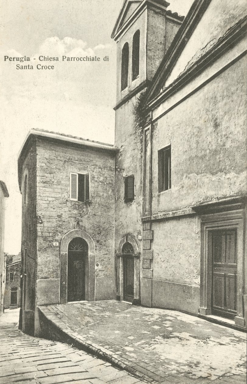 Perugia: Santa Crocen seurakuntakirkko (s/w-kuva) tekijältä Italian Photographer