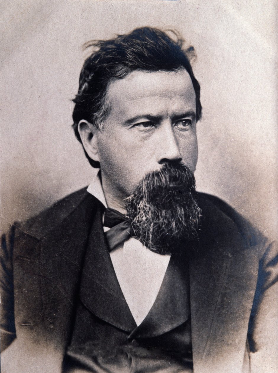 Italialaisen säveltäjän Amilcare Ponchiellin (1834-1885) muotokuva tekijältä Italian Photographer