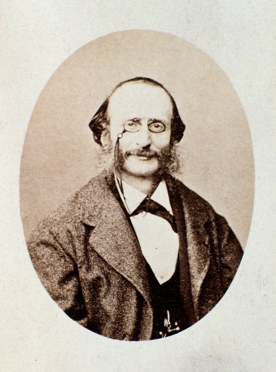 Jacques Offenbachin (1819-1880) saksalaisen säveltäjän muotokuva tekijältä Italian Photographer