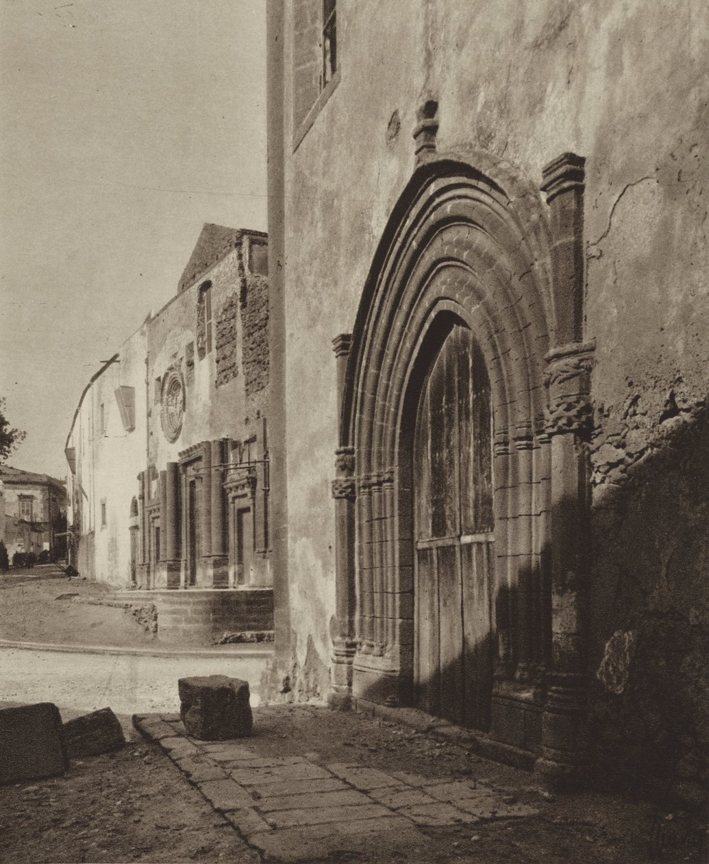 Sisilia / Sisilia: Sciacca, goottilainen portaali (s/w kuva) tekijältä Italian Photographer