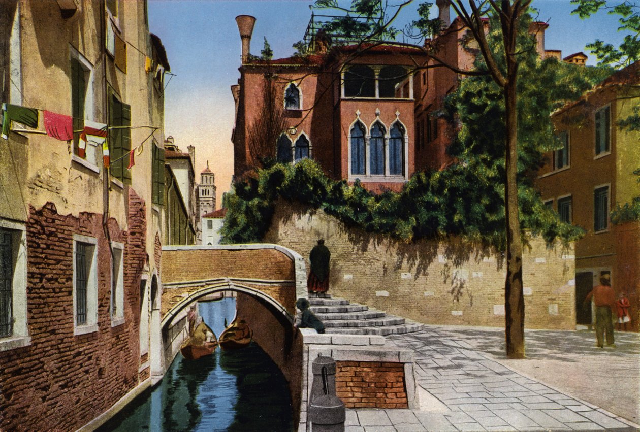 Venezia / Venetsia: Rio S Gregorio (värillinen kuva) tekijältä Italian Photographer