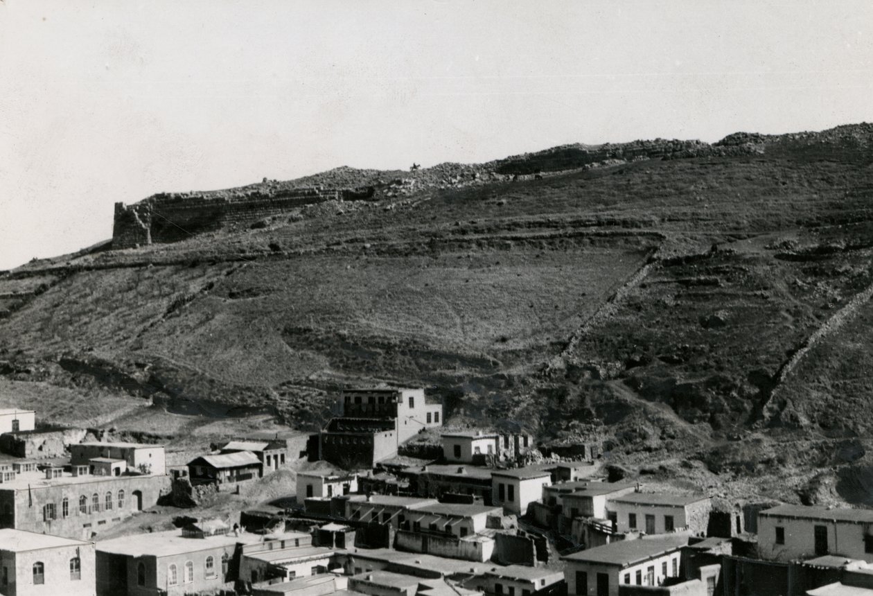 Näkymä hellenistisen ajan muureista Akropoliin koilliskulmassa, Amman, Jordania tekijältä Italian Photographer