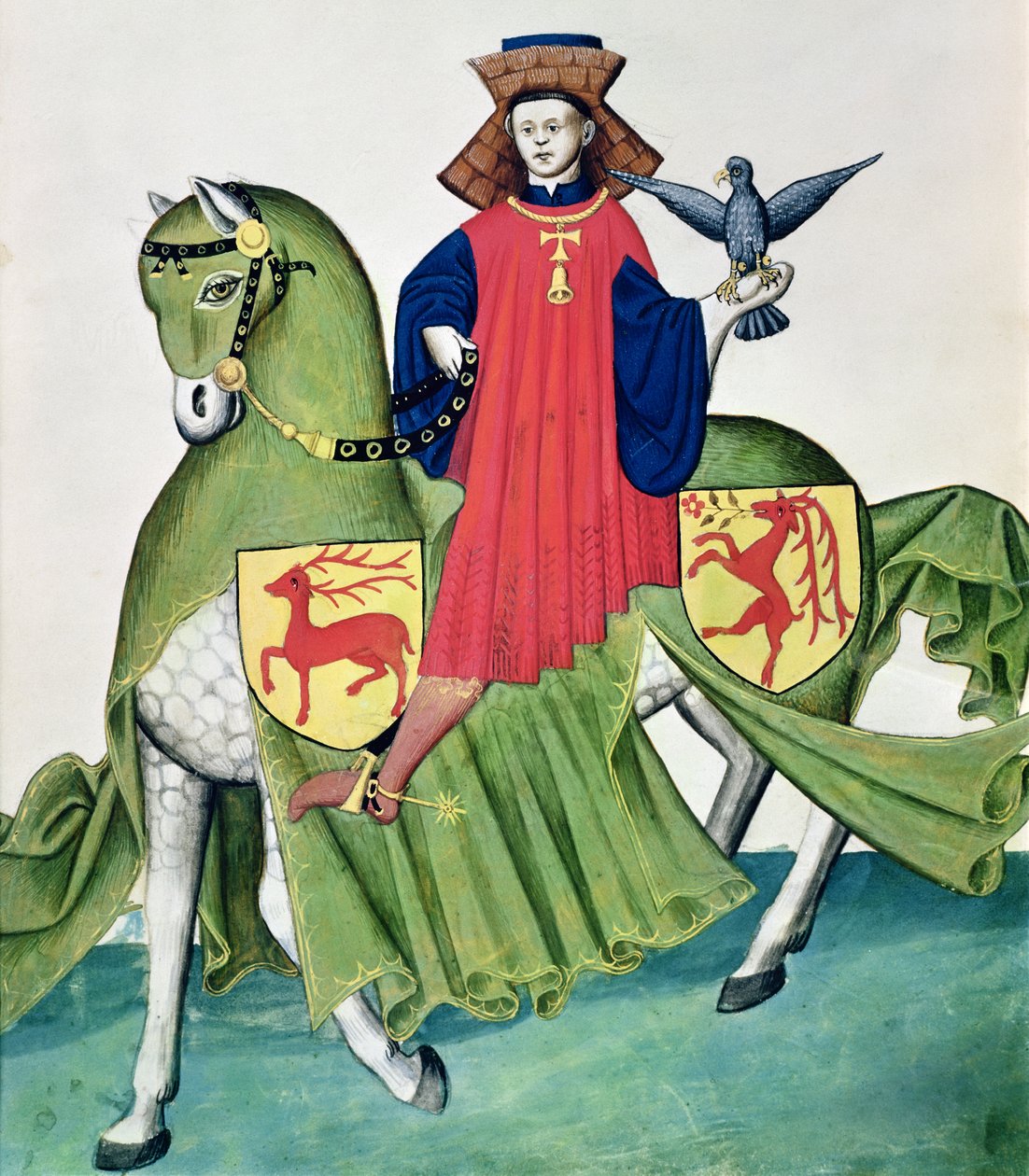 Haukkamies, Codex de Capodilista (vellum) tekijältä Italian School
