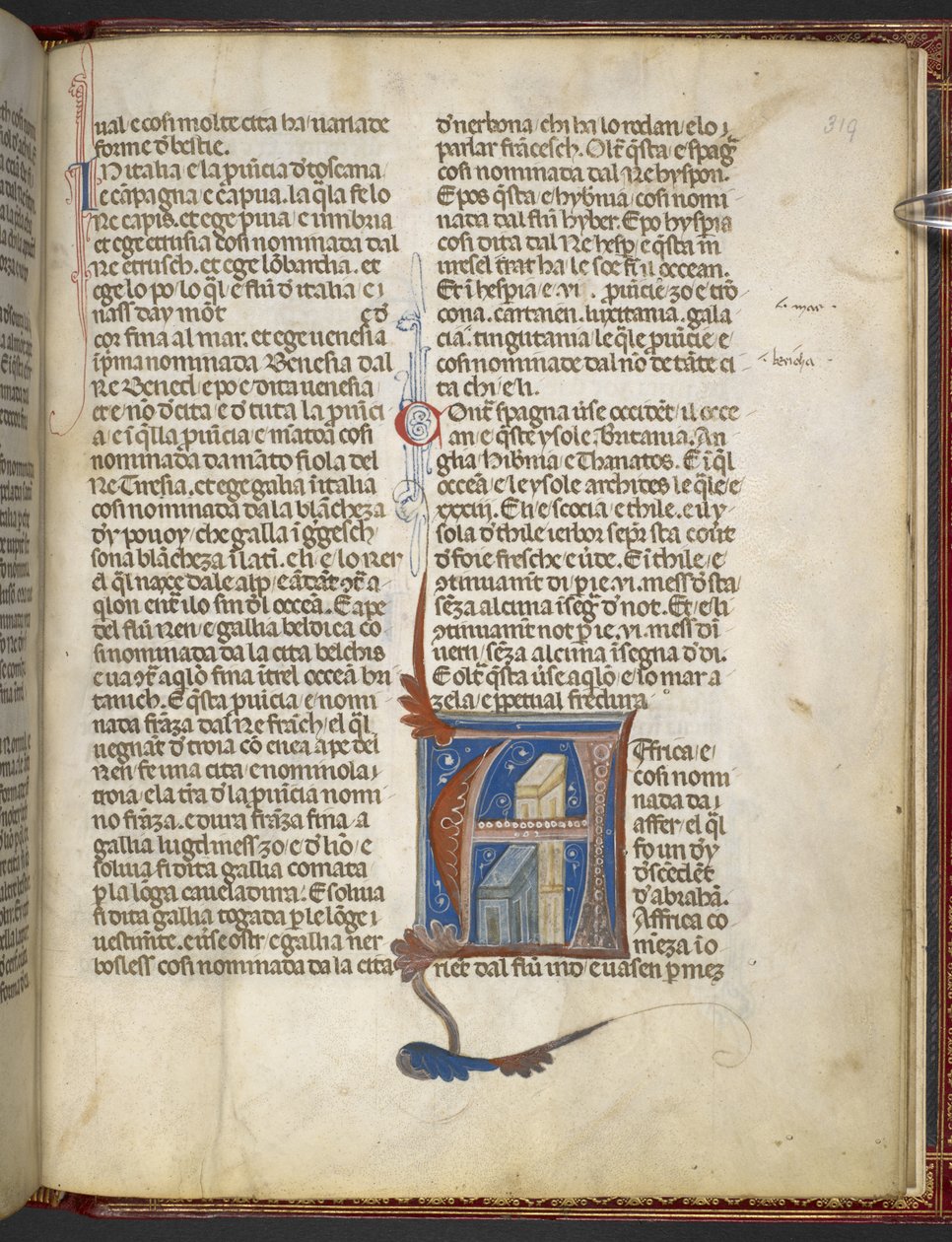 Lisää MS 8785 Bartholomaeus Anglicus, De Proprietatibus rerum (esineiden ominaisuuksista) c.1300-09 (muste, väri ja kulta velumilla) tekijältä Italian School