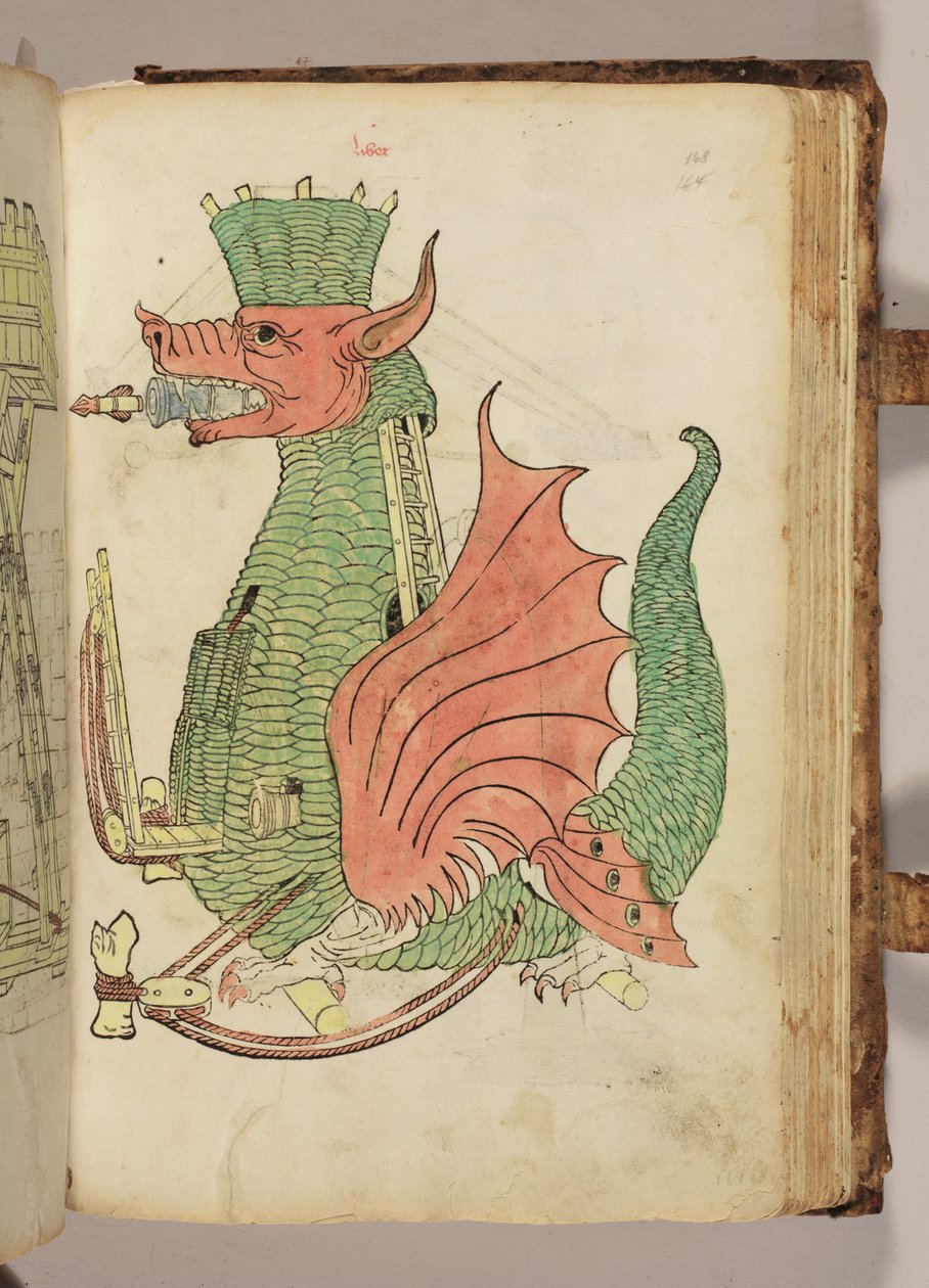 Kuvitus Robertus Valturiuksen (1413-1484) teoksesta De re militari (Sotilaallisista taidoista). tekijältä Italian School