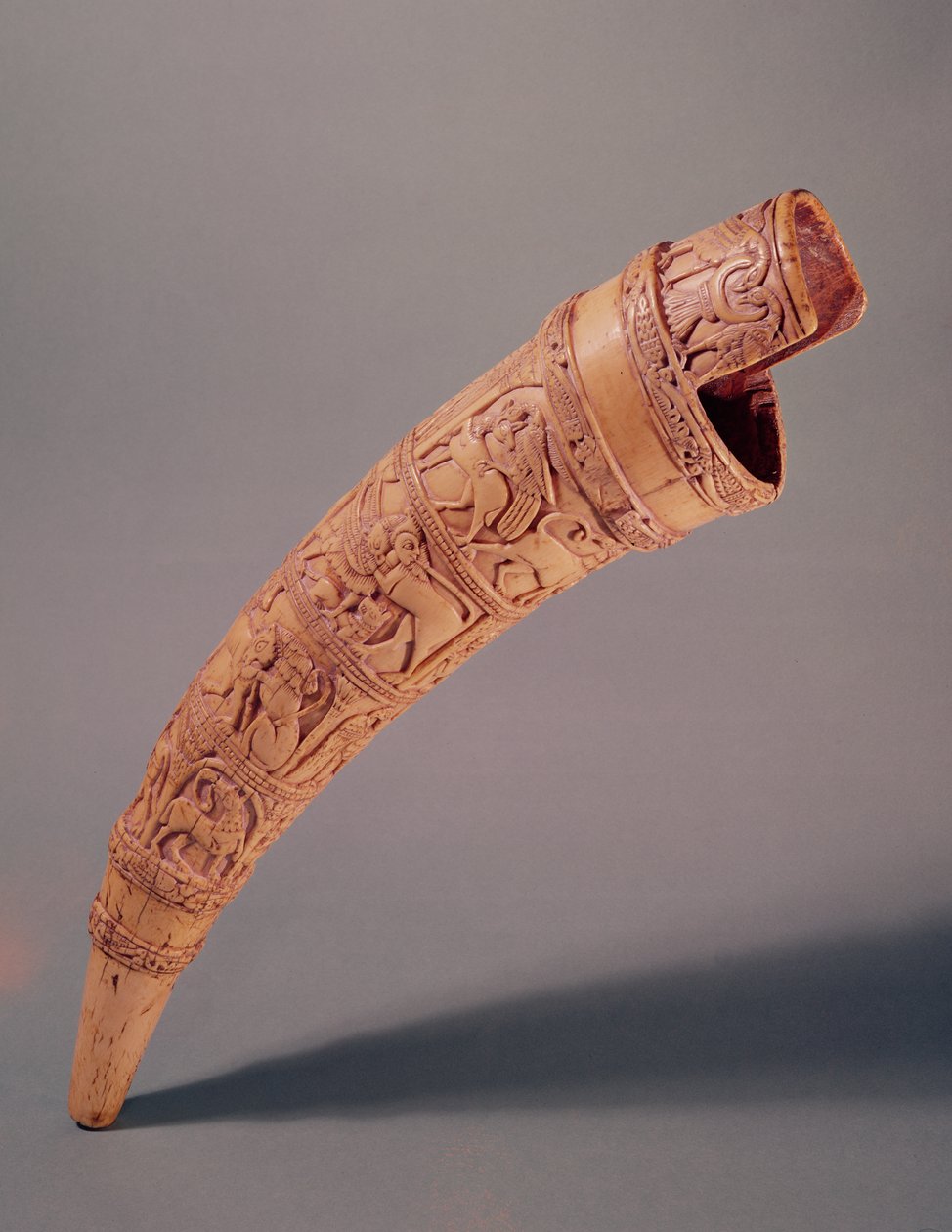 Olifantti, St. Serninin aarre, Salerno Workshop (katso myös 175919) tekijältä Italian School