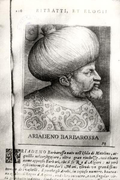 Ariadeno Barbarossa (n. 1465-1546) (kaiverrus) (m/v kuva) tekijältä Italian School