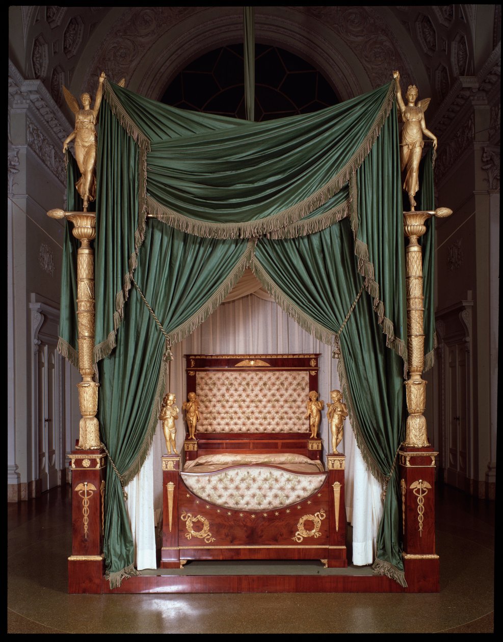 Carlo Ludovico di Borbonen (Parman Kaarle II) sänky toteuttaa Luccan alueella - Carlo II di Parman (Bourbon-Parman Kaarle II) (1799-1883) sänky Lucca valmistajilta - Firenze, Palazzo Pitti tekijältä Italian School