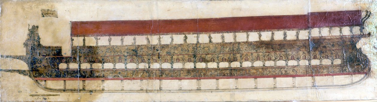 Bucentaur (BUCENTORO), venetsialainen seremoniallinen galleria, jota Venetsian dogi käyttää joka vuosi helatorstaina. Hän heitti tuolloin mereen kultasormuksen, joka symboloi hänen avioliittoaan meren kanssa. 1719. tekijältä Italian School