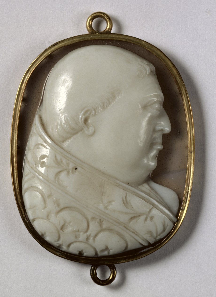 Paavi Leo X:n Cameo (1475-1521) tekijältä Italian School