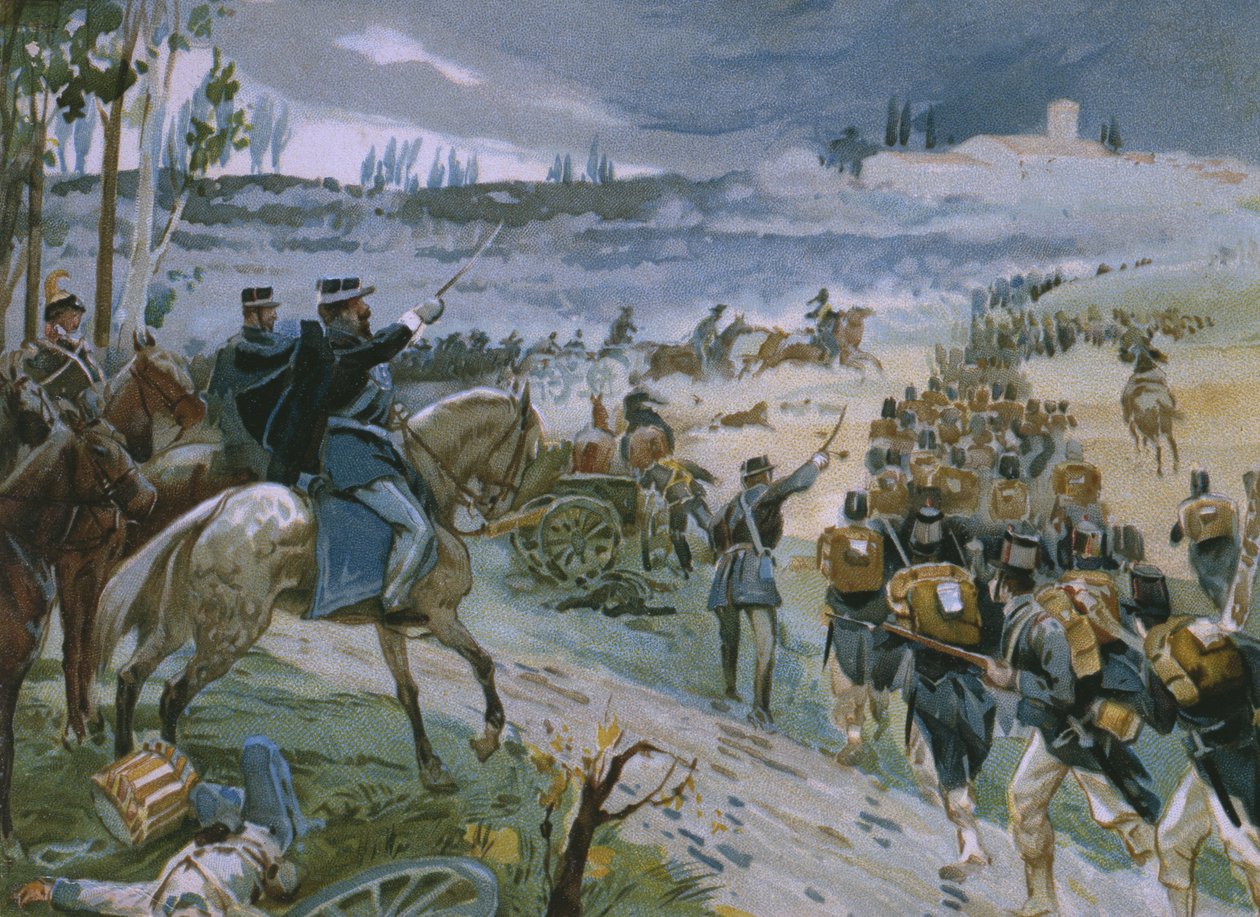 Rooman vangitseminen Porta Pian murtautumisen kautta 20. syyskuuta 1870, kuva Risorgimenton historiaa käsittelevästä albumista, joka on tehty suklaa Talmonelle, 1800-luvun lopulla tekijältä Italian School