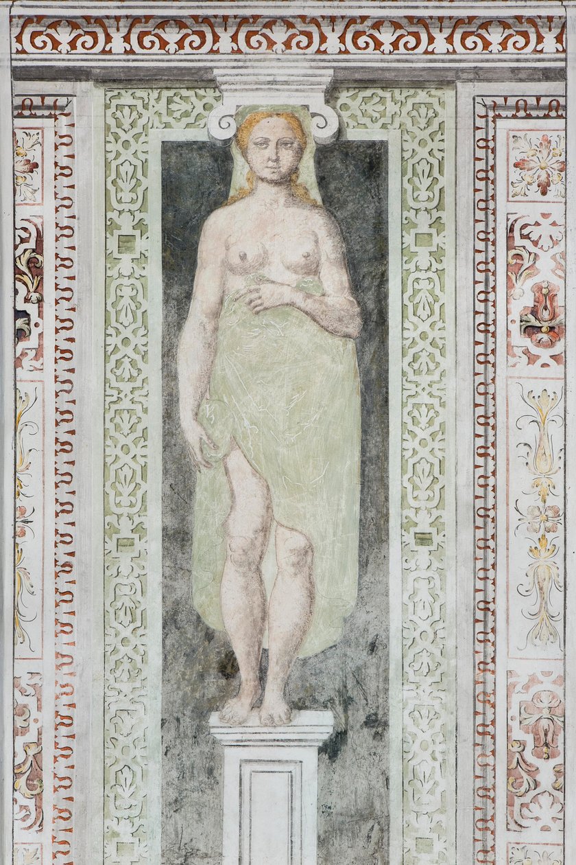 Caryatid (fresko) tekijältä Italian School