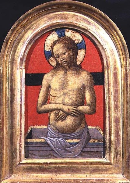 Kristus, triptyykin (paneeli) keskus (katso myös 74615 ja 74617) tekijältä Italian School