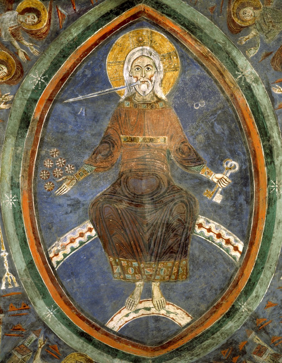 Apokalypsin Kristus, Anagnin katedraalin krypta tekijältä Italian School