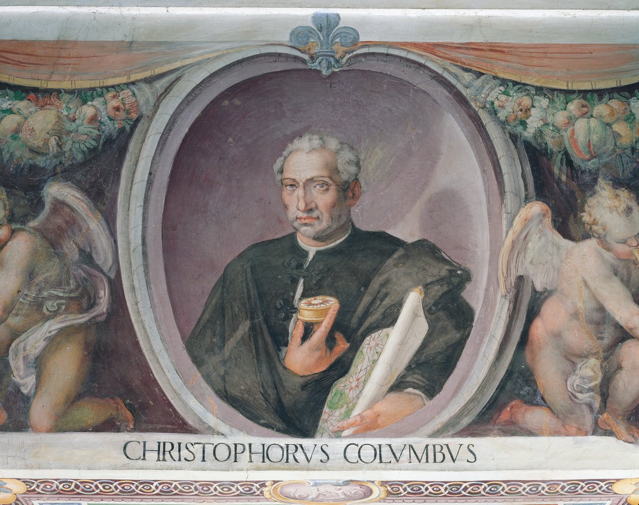Christopher Columbus, Sala del Mappamondossa tekijältä Italian School