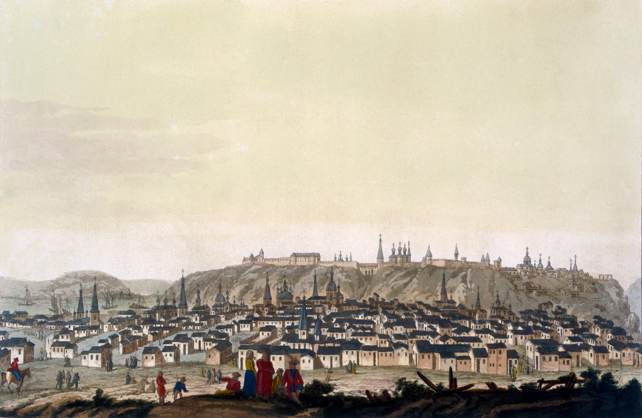 Tobolskin kaupunki, Venäjä, noin 1820-30-luvut tekijältä Italian School