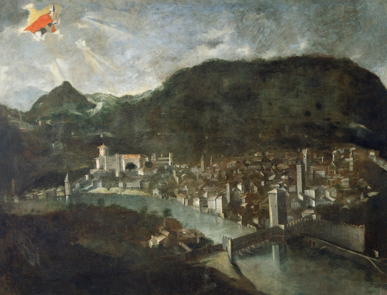 Trenton kaupunki, entinen voto vuodelta 1682, Italia tekijältä Italian School