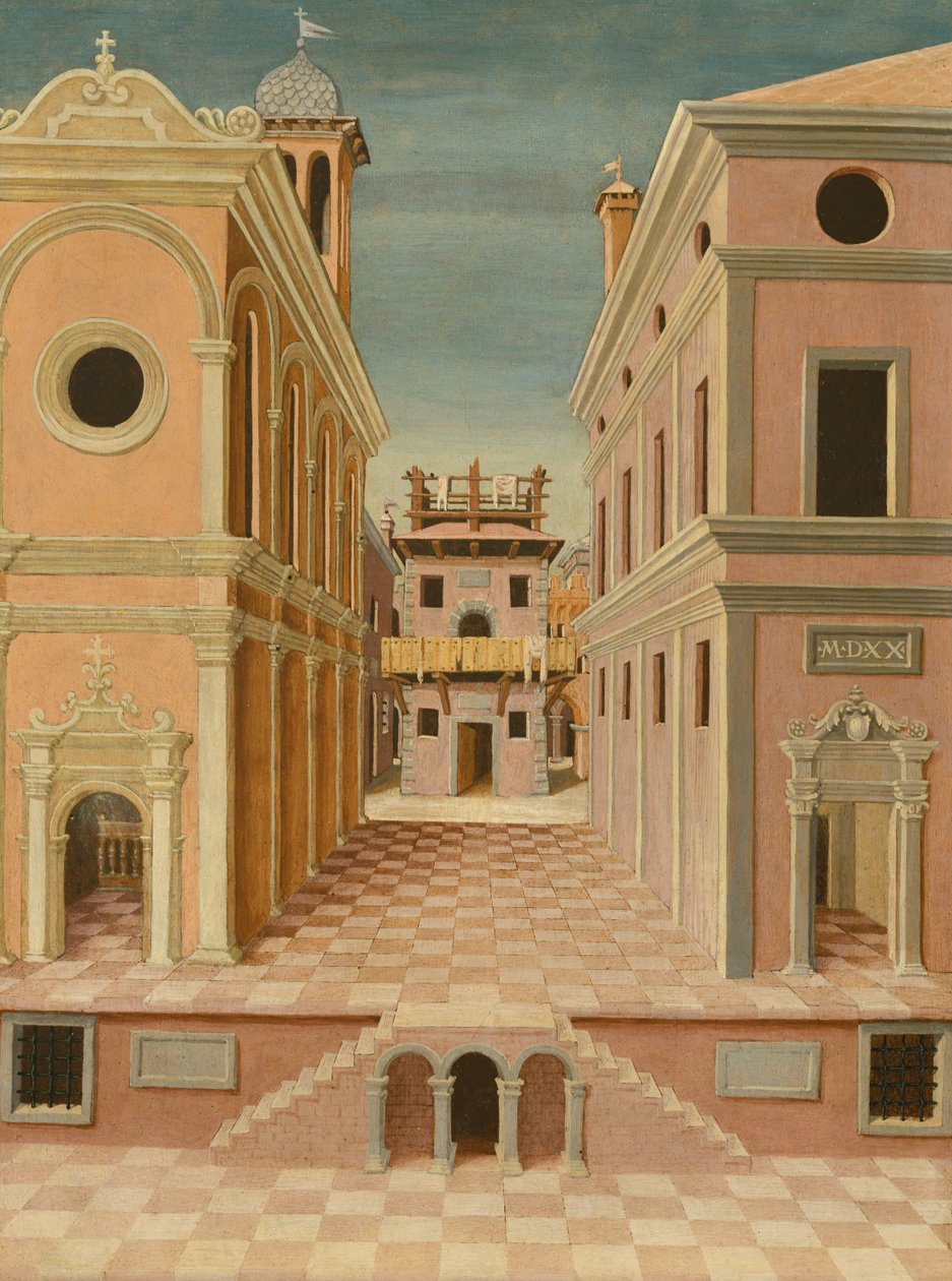 Kaupunkinäkymä (maalaus) tekijältä Italian School
