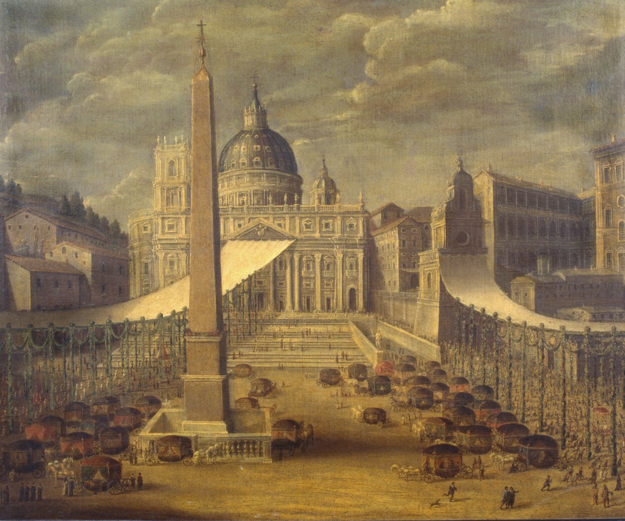 Corpus Christi -kulkue Piazza San Pietrolla tekijältä Italian School