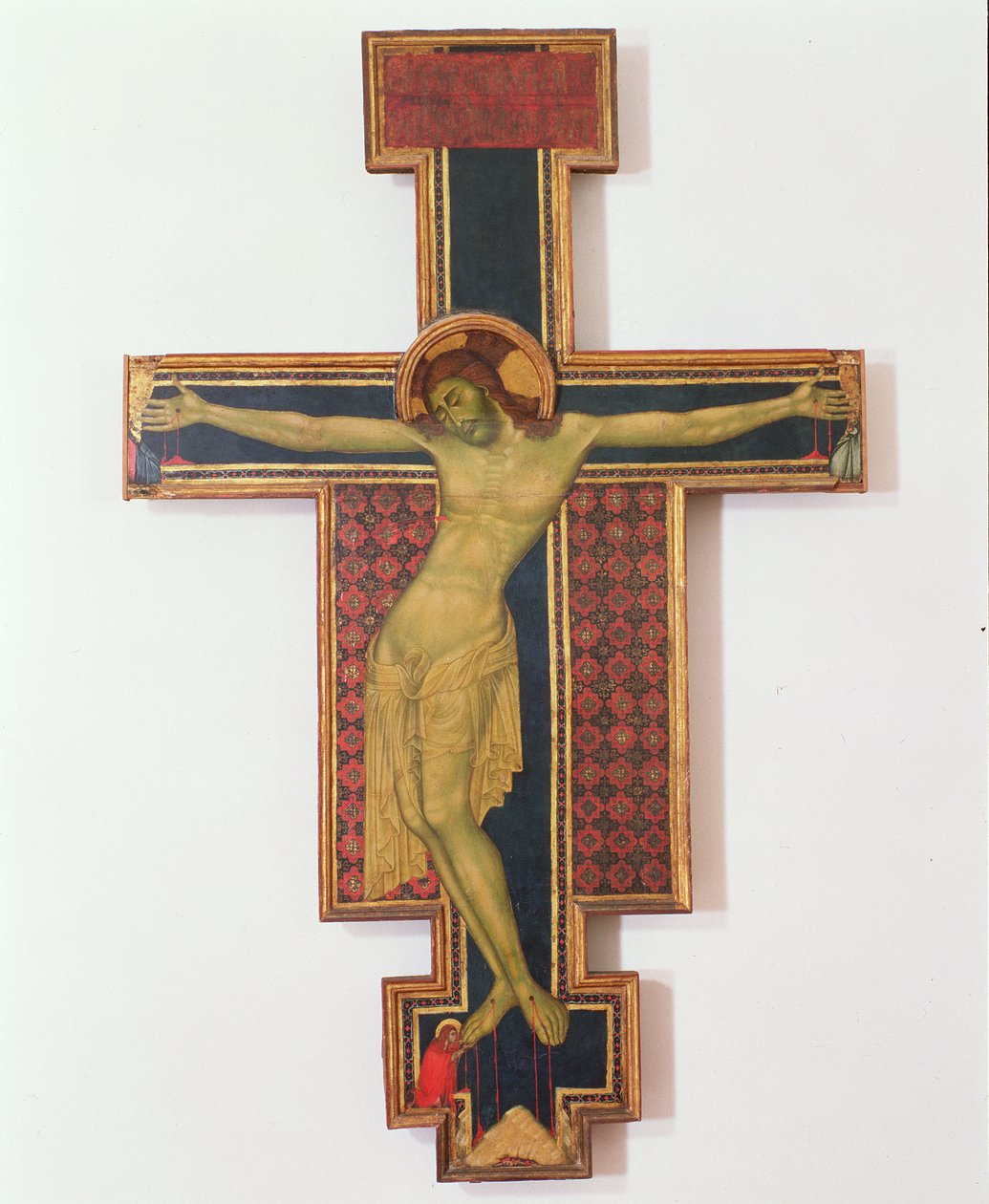 Krusifiksi (tempera puussa) tekijältä Italian School