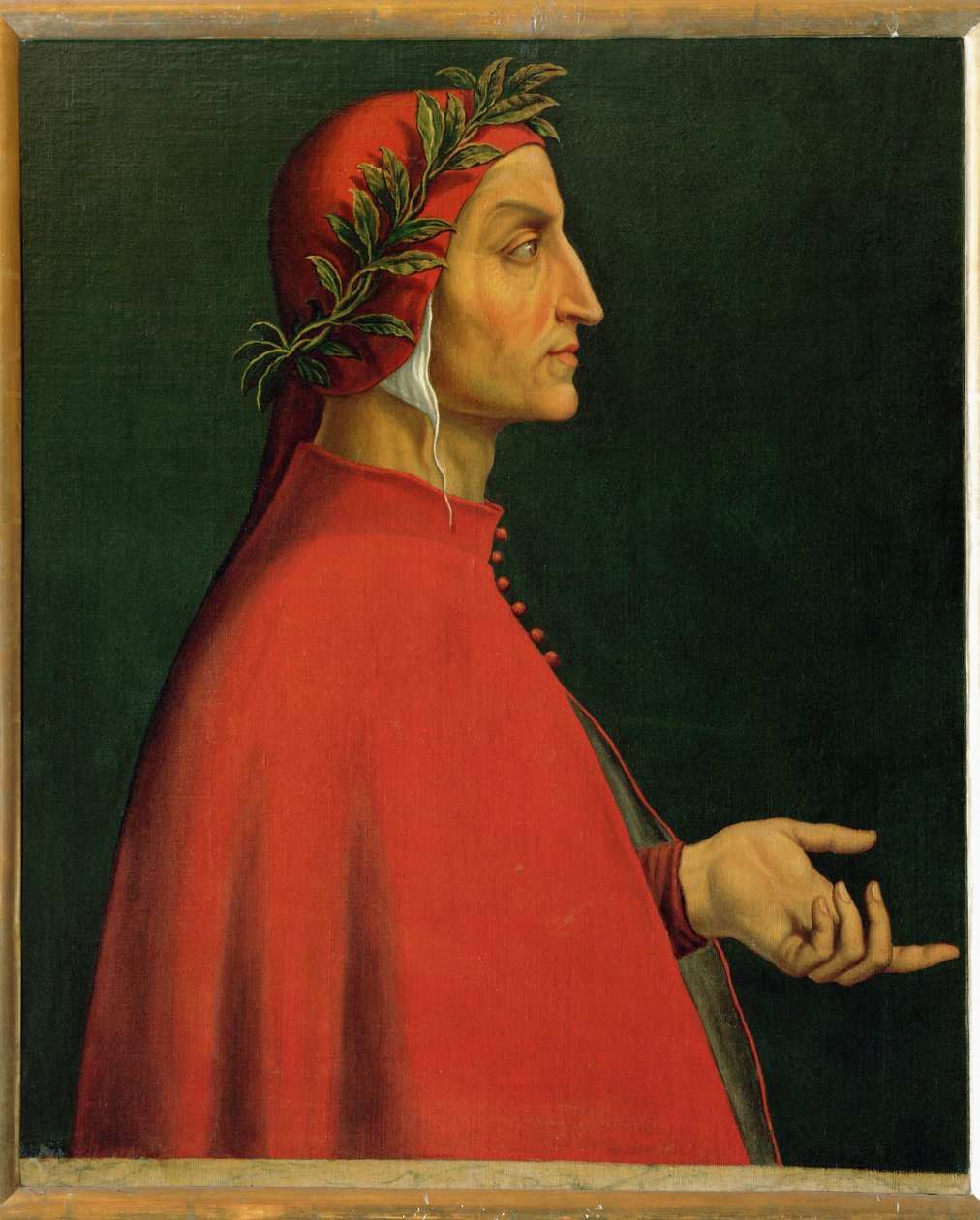 Dante Alighieri, italialainen runoilija, joka kirjoitti Divina Commedian ... tekijältä Italian School