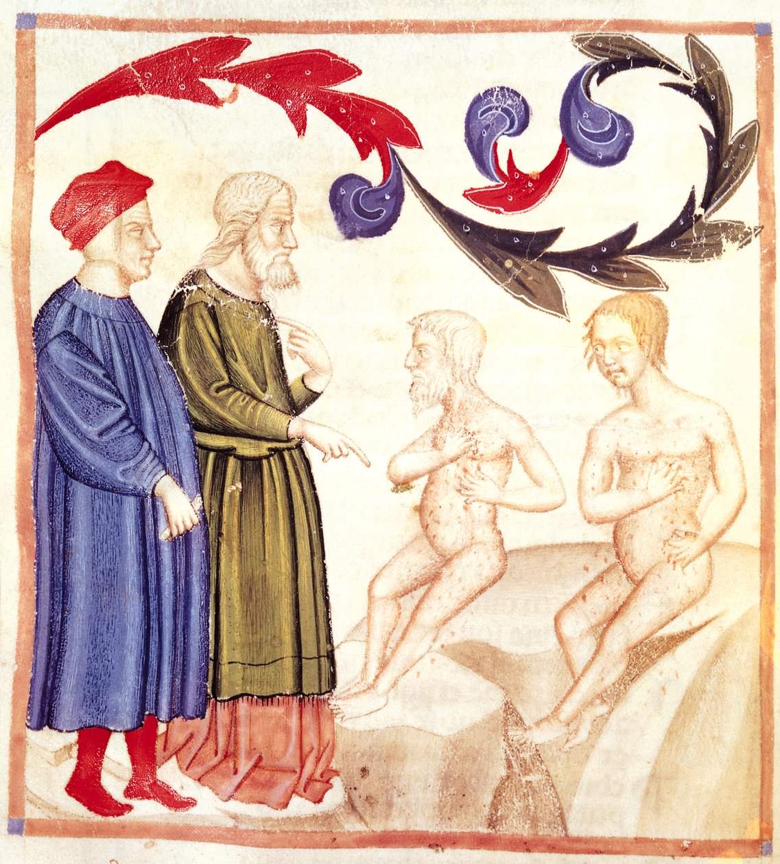 Dante, Vergilius ja rutto, Dante Alighierin jumalallisesta komediasta (1265-1321) tekijältä Italian School