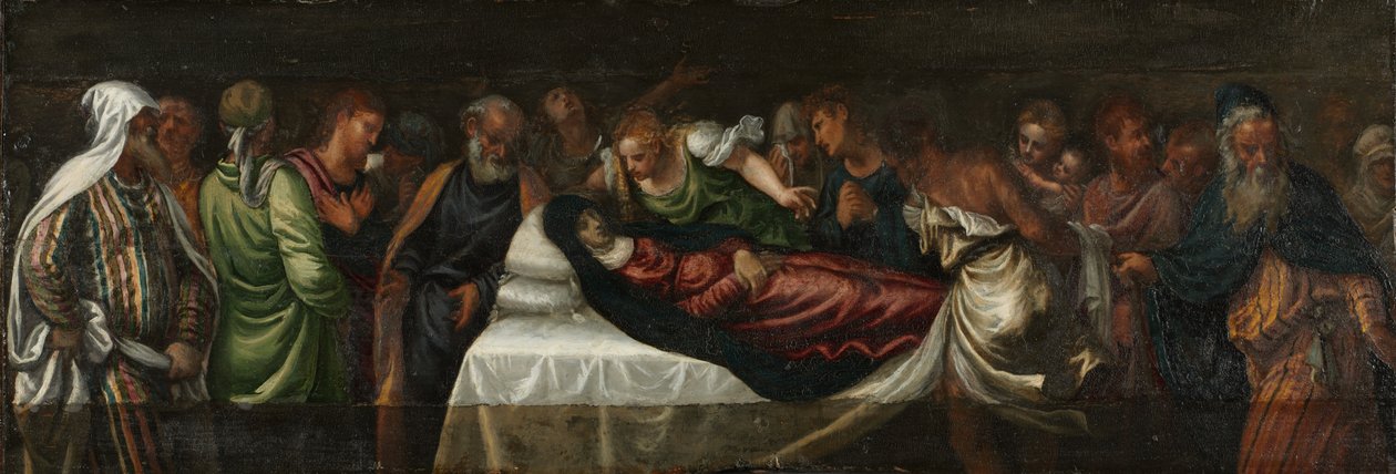 Neitsyt Marian kuolema, 1500-luvun puoliväli (öljy puulle). tekijältä Italian School