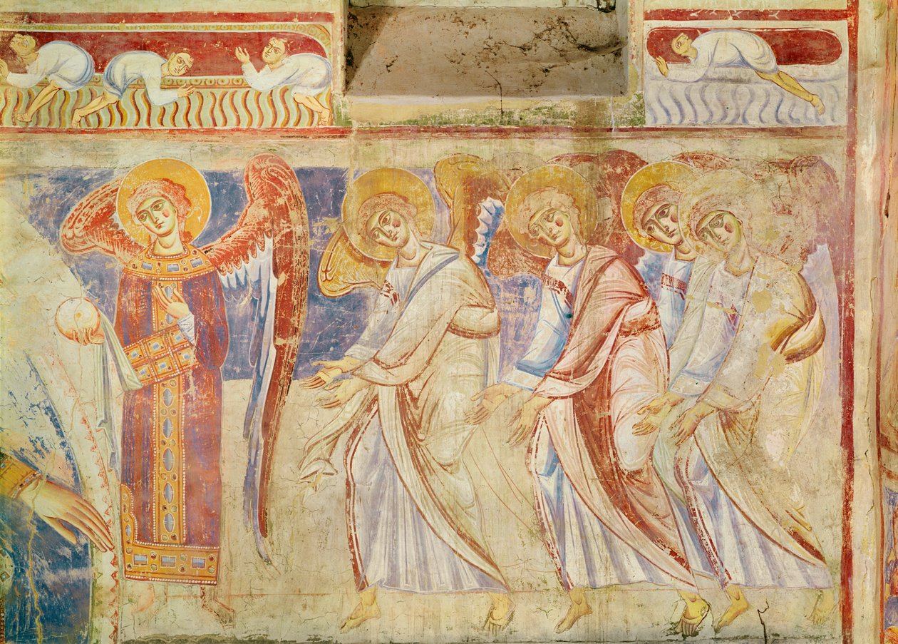 Yksityiskohta viimeisestä tuomiosta, n. 1075-1100 tekijältä Italian School