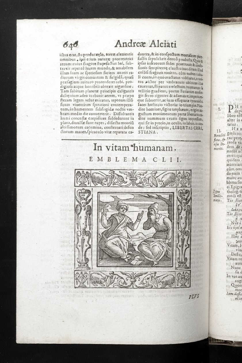 Tunnus 152, Ihmiselämässä, Andrea Alciaton Emblemata, Padova, Petro Paulo Tozzi tekijältä Italian School
