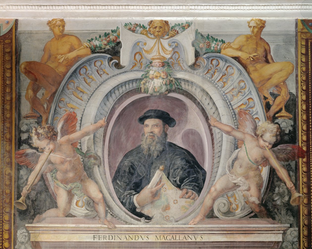 Ferdinand Magellan, Sala del Mappamondossa tekijältä Italian School