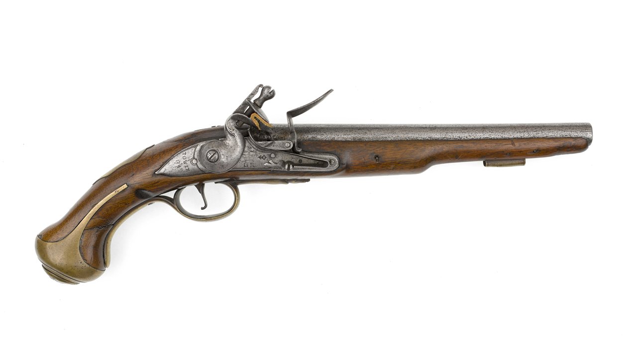 Flintlock 0,579 tuuman pistooli, jonka omistaa eversti Charles Churchill tekijältä Italian School