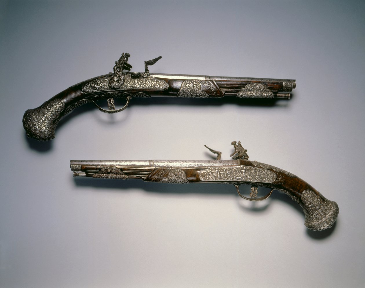 Flintlock-pistoolit, Brescia, n. 1670 tekijältä Italian School