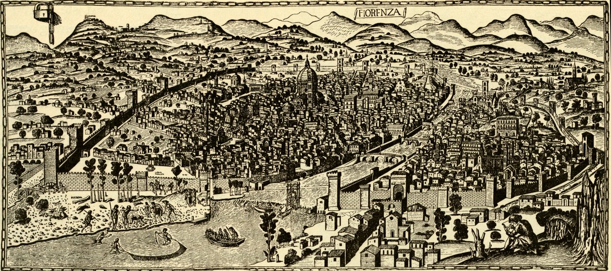 Firenze noin 1490 tekijältä Italian School