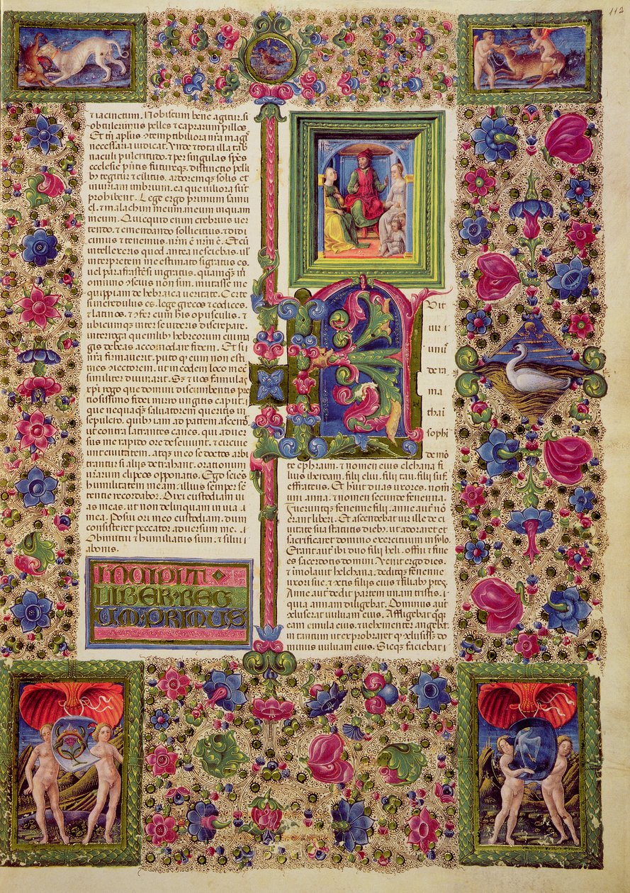 Fol.112r Ensimmäinen Kuninkaiden Kirja, Borso d