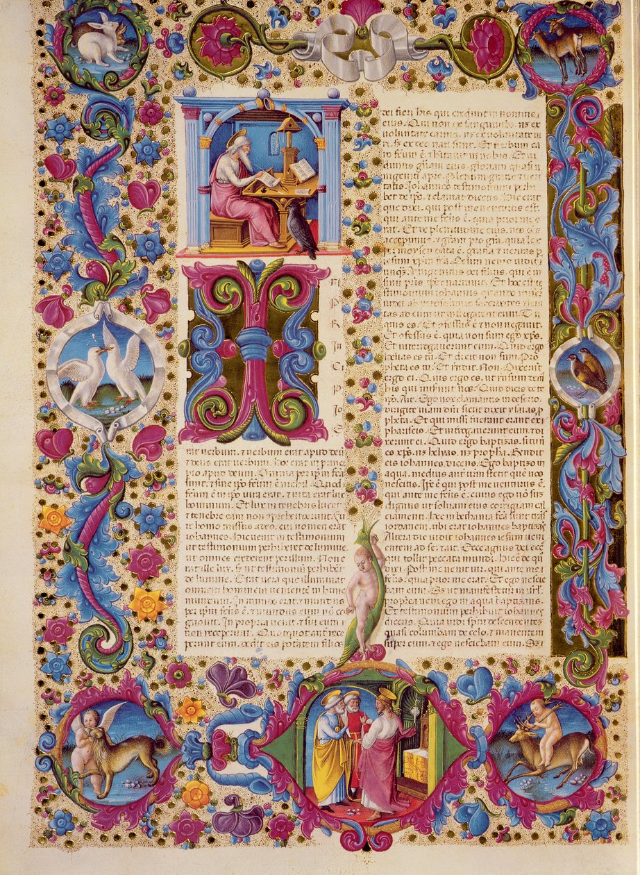 Fol.172v Johanneksen toinen evankeliumi, Borso d