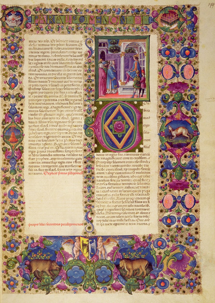 Fol.179r Chronicles Book, Borso d