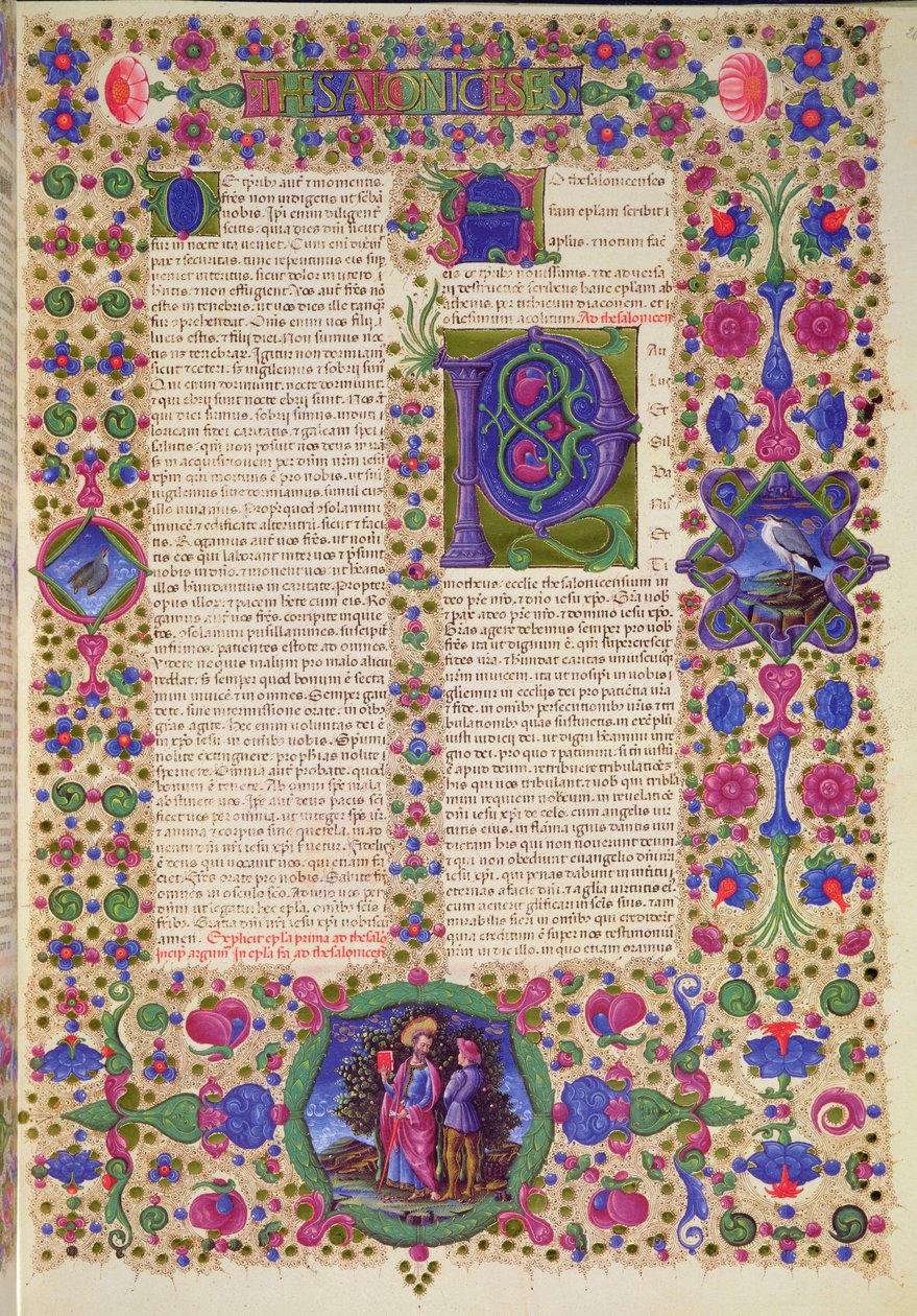 Fol.207r Pyhän Paavalin toinen kirje tessalonikalaisille, Borso d