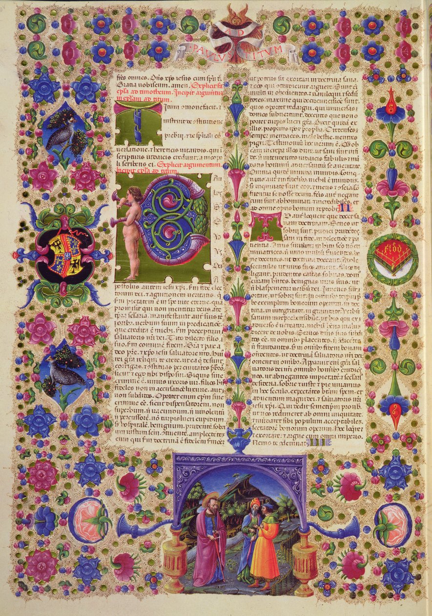Fol.210v Pyhän Paavalin kirje Titukselle, Borso d